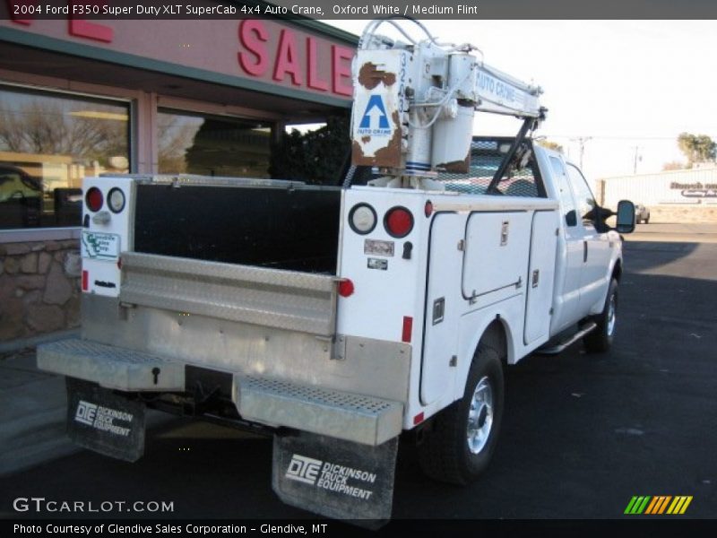 Oxford White / Medium Flint 2004 Ford F350 Super Duty XLT SuperCab 4x4 Auto Crane