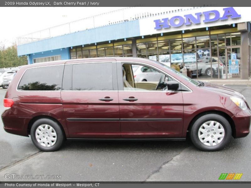 Dark Cherry Pearl / Ivory 2009 Honda Odyssey LX