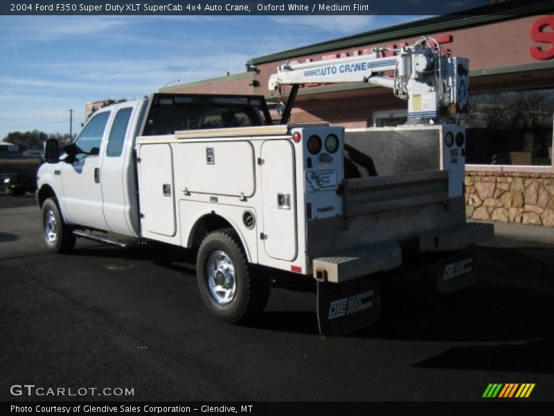 Oxford White / Medium Flint 2004 Ford F350 Super Duty XLT SuperCab 4x4 Auto Crane