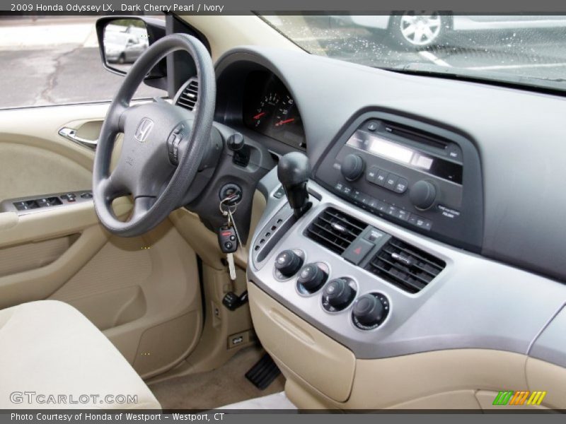 Dark Cherry Pearl / Ivory 2009 Honda Odyssey LX