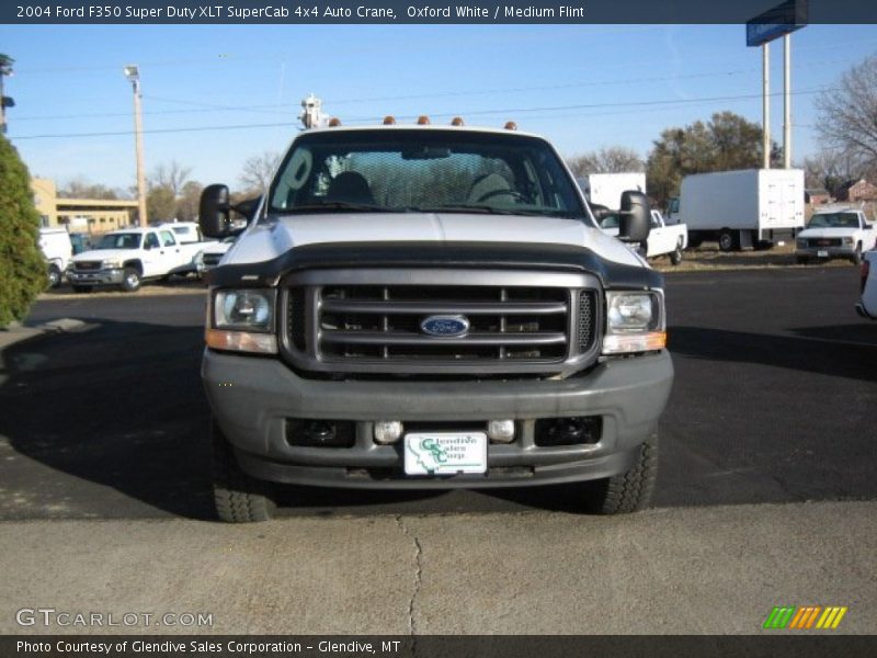 Oxford White / Medium Flint 2004 Ford F350 Super Duty XLT SuperCab 4x4 Auto Crane