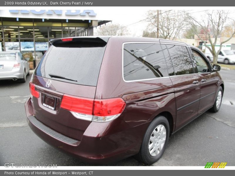 Dark Cherry Pearl / Ivory 2009 Honda Odyssey LX