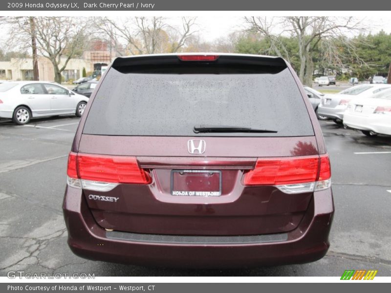 Dark Cherry Pearl / Ivory 2009 Honda Odyssey LX