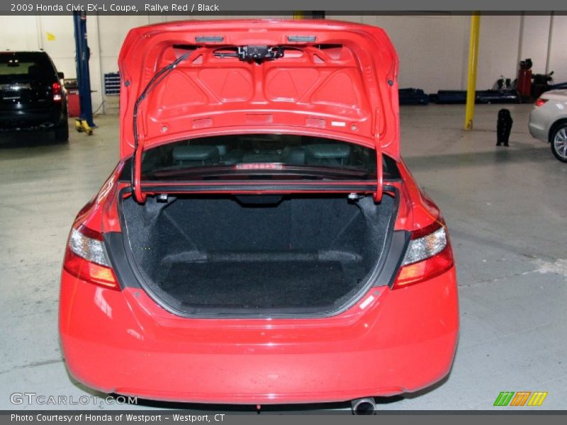 Rallye Red / Black 2009 Honda Civic EX-L Coupe