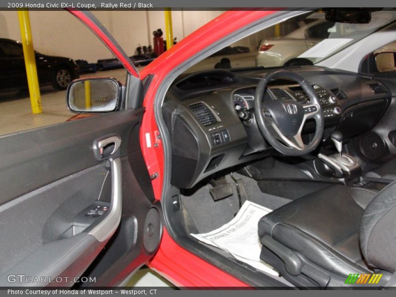 Rallye Red / Black 2009 Honda Civic EX-L Coupe