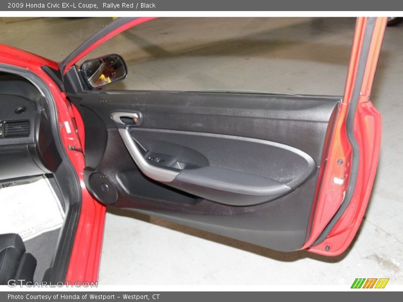 Rallye Red / Black 2009 Honda Civic EX-L Coupe