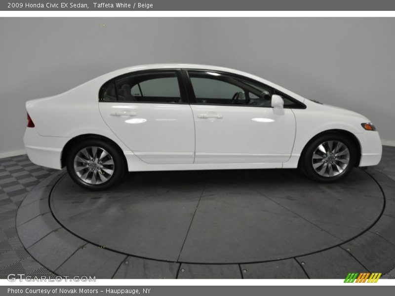 Taffeta White / Beige 2009 Honda Civic EX Sedan
