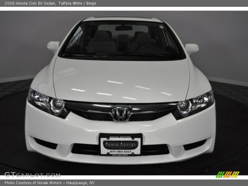 Taffeta White / Beige 2009 Honda Civic EX Sedan