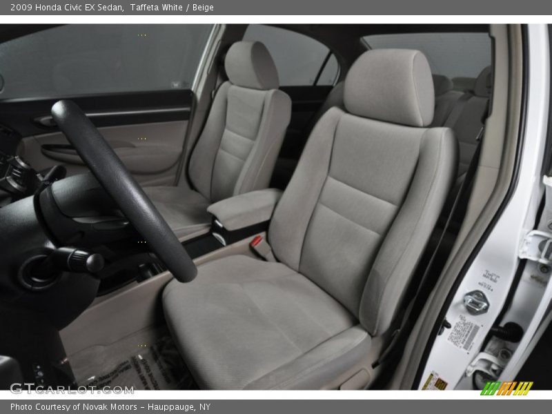Taffeta White / Beige 2009 Honda Civic EX Sedan