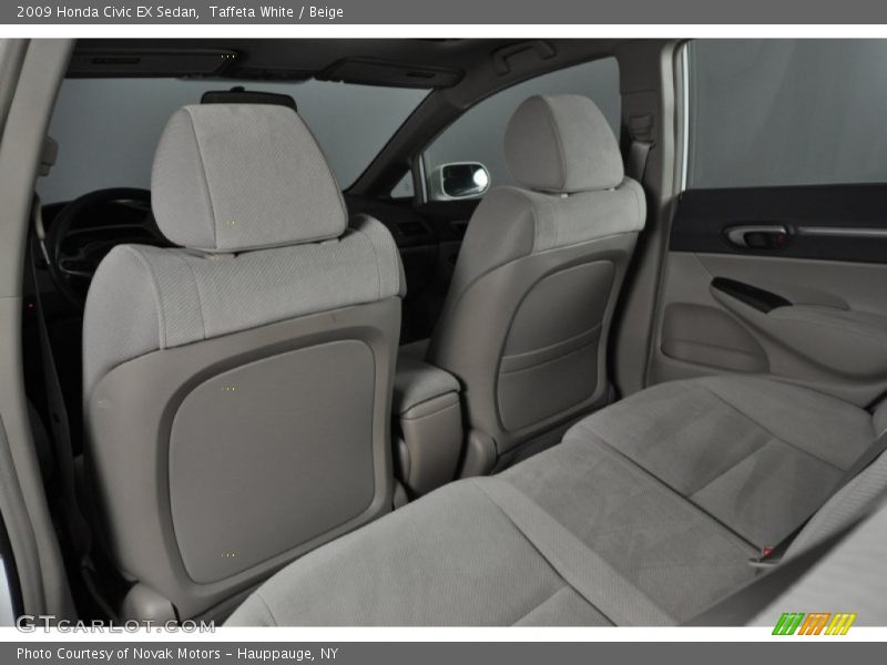 Taffeta White / Beige 2009 Honda Civic EX Sedan