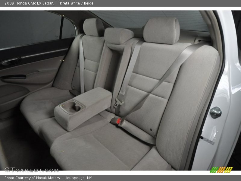 Taffeta White / Beige 2009 Honda Civic EX Sedan