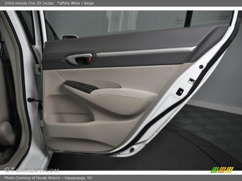 Taffeta White / Beige 2009 Honda Civic EX Sedan