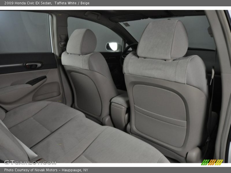 Taffeta White / Beige 2009 Honda Civic EX Sedan