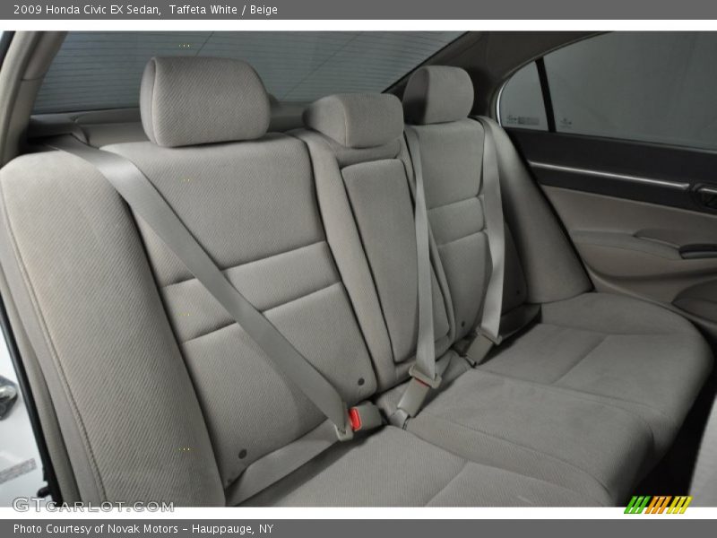 Taffeta White / Beige 2009 Honda Civic EX Sedan