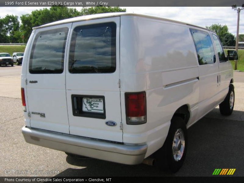 White / Grey 1995 Ford E Series Van E250 XL Cargo Van