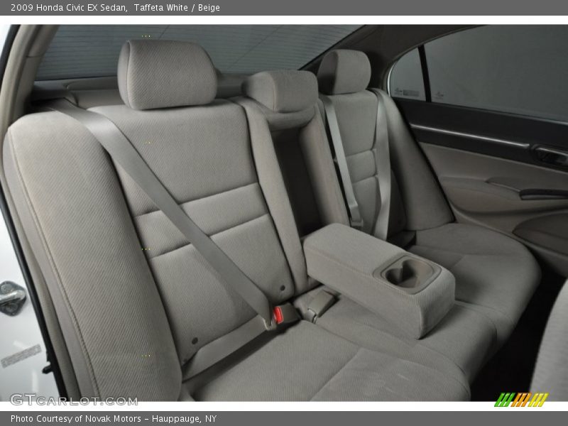 Taffeta White / Beige 2009 Honda Civic EX Sedan