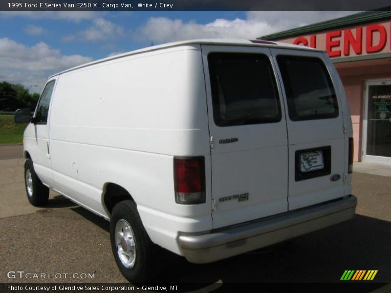 White / Grey 1995 Ford E Series Van E250 XL Cargo Van