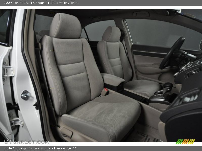 Taffeta White / Beige 2009 Honda Civic EX Sedan