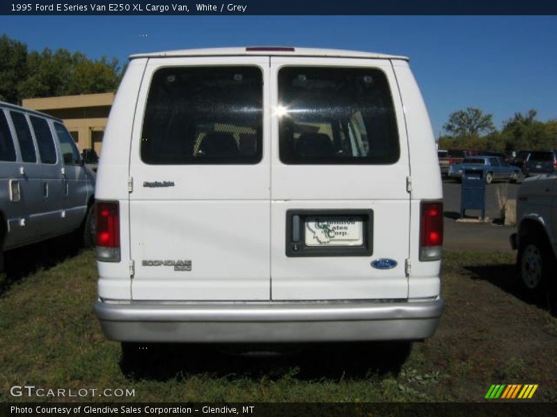 White / Grey 1995 Ford E Series Van E250 XL Cargo Van