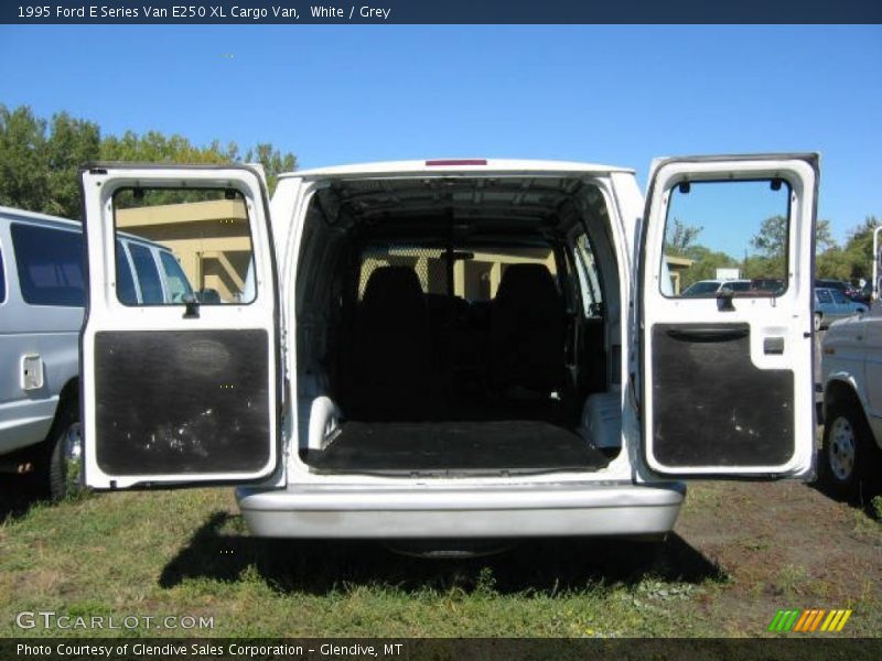 White / Grey 1995 Ford E Series Van E250 XL Cargo Van