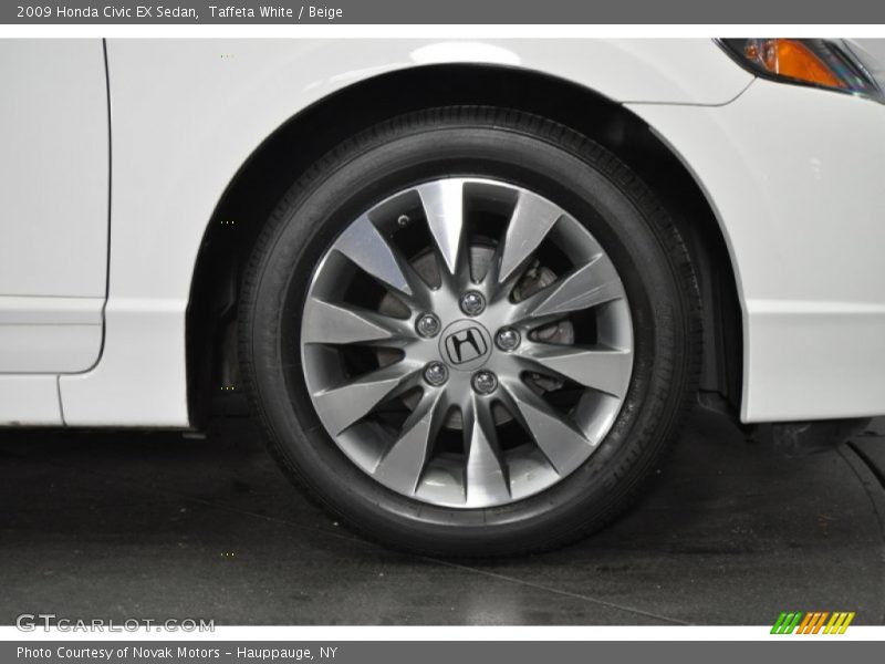 Taffeta White / Beige 2009 Honda Civic EX Sedan