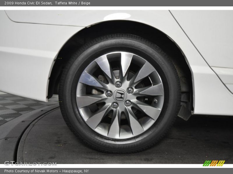 Taffeta White / Beige 2009 Honda Civic EX Sedan