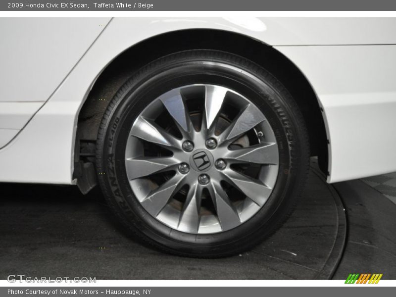 Taffeta White / Beige 2009 Honda Civic EX Sedan