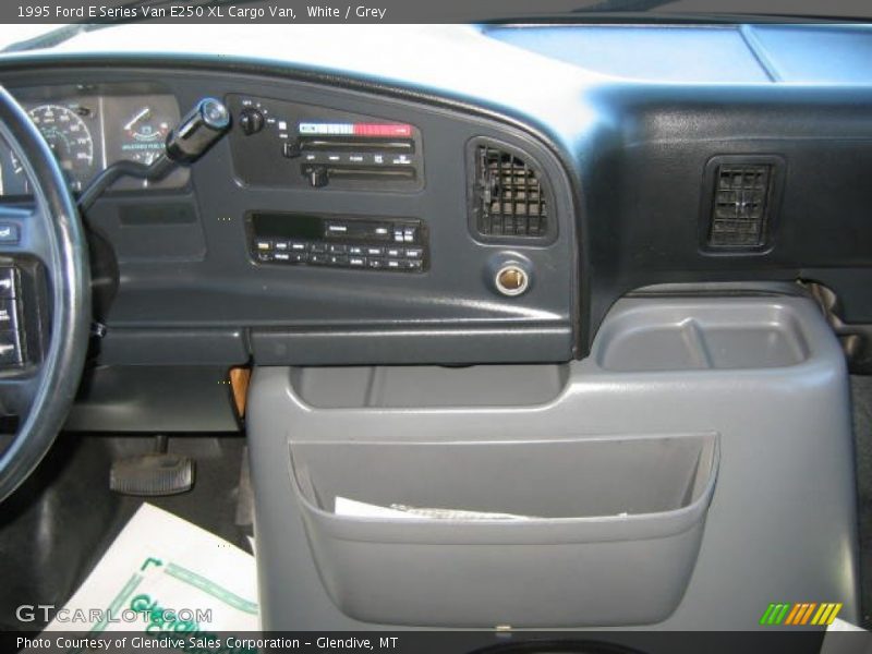 White / Grey 1995 Ford E Series Van E250 XL Cargo Van
