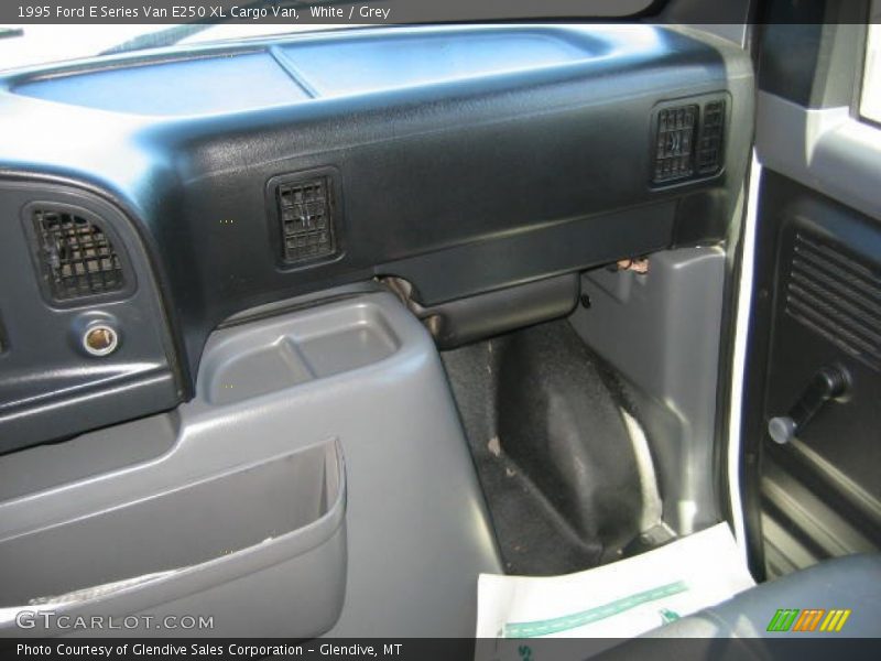 White / Grey 1995 Ford E Series Van E250 XL Cargo Van