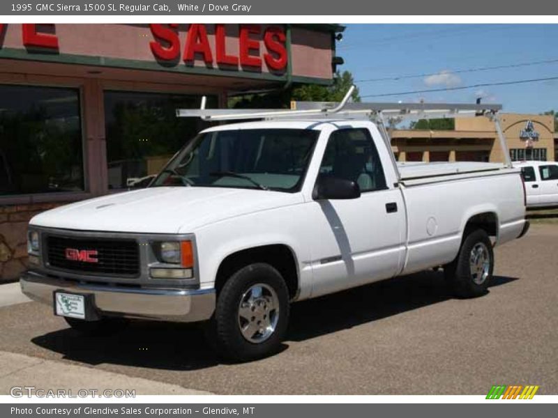 White / Dove Gray 1995 GMC Sierra 1500 SL Regular Cab