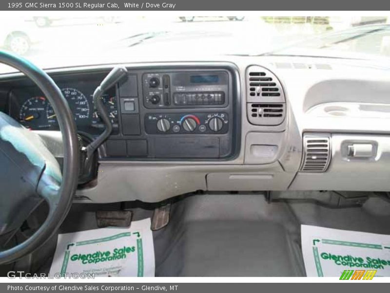 White / Dove Gray 1995 GMC Sierra 1500 SL Regular Cab