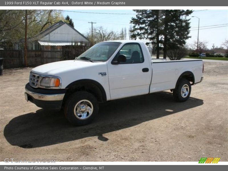 Oxford White / Medium Graphite 1999 Ford F150 XLT Regular Cab 4x4