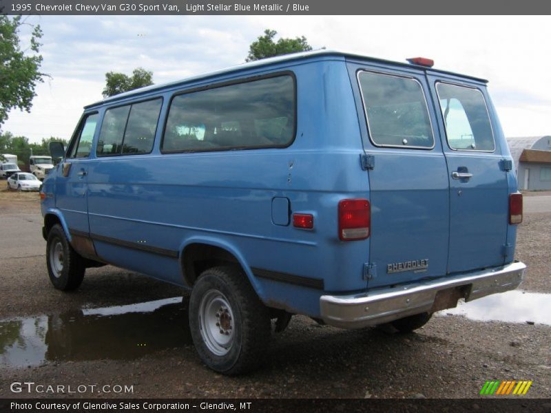 Light Stellar Blue Metallic / Blue 1995 Chevrolet Chevy Van G30 Sport Van