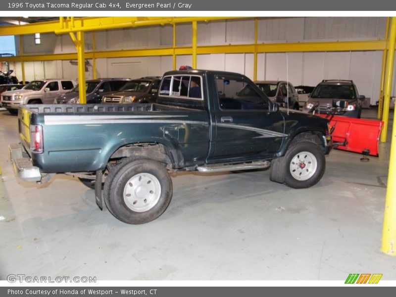 Evergreen Pearl / Gray 1996 Toyota Tacoma Regular Cab 4x4