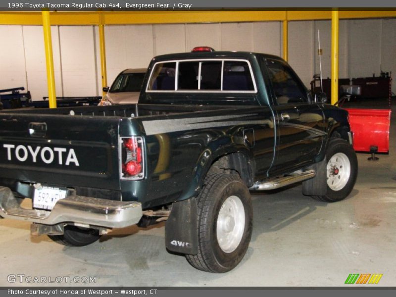 Evergreen Pearl / Gray 1996 Toyota Tacoma Regular Cab 4x4