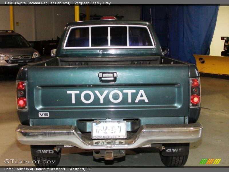 Evergreen Pearl / Gray 1996 Toyota Tacoma Regular Cab 4x4