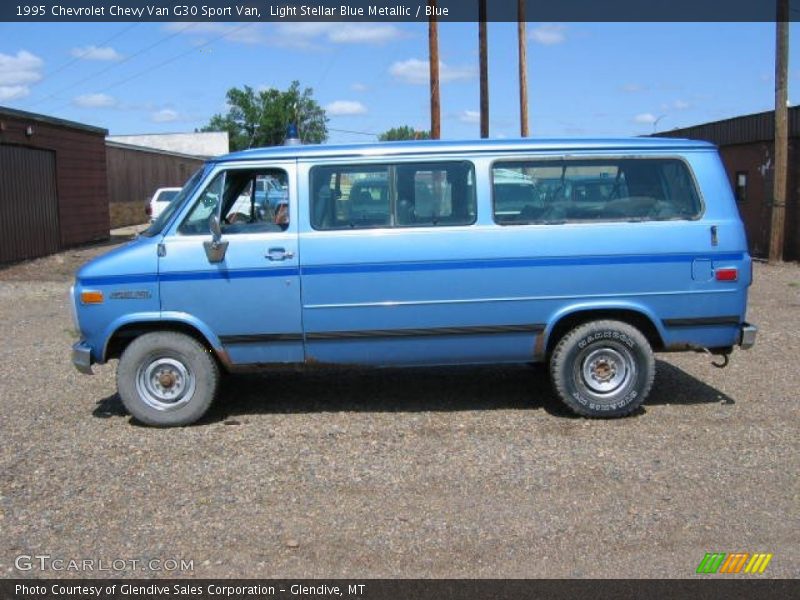  1995 Chevy Van G30 Sport Van Light Stellar Blue Metallic