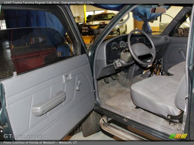 Evergreen Pearl / Gray 1996 Toyota Tacoma Regular Cab 4x4