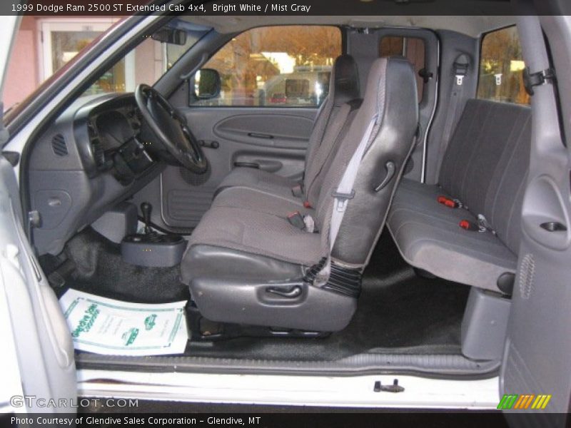 Bright White / Mist Gray 1999 Dodge Ram 2500 ST Extended Cab 4x4