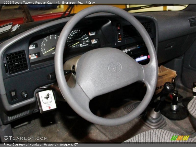 Evergreen Pearl / Gray 1996 Toyota Tacoma Regular Cab 4x4