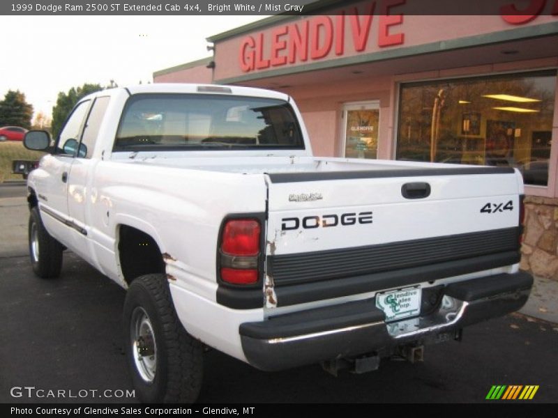 Bright White / Mist Gray 1999 Dodge Ram 2500 ST Extended Cab 4x4