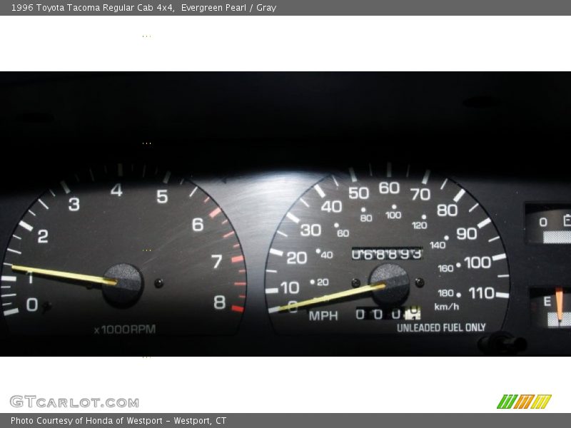 Evergreen Pearl / Gray 1996 Toyota Tacoma Regular Cab 4x4