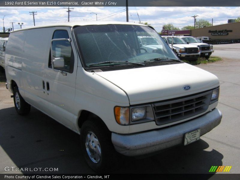 Glacier White / Grey 1992 Ford E Series Van E150 Commercial