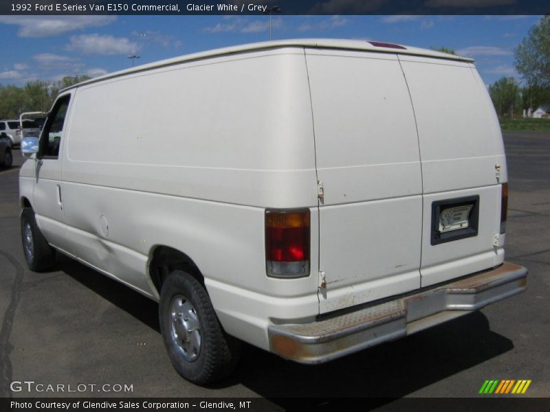 Glacier White / Grey 1992 Ford E Series Van E150 Commercial