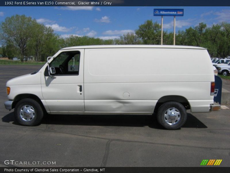 Glacier White / Grey 1992 Ford E Series Van E150 Commercial