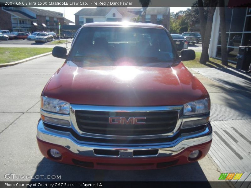 Fire Red / Dark Pewter 2007 GMC Sierra 1500 Classic SLE Crew Cab