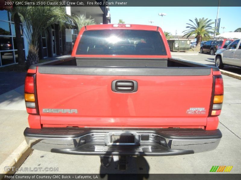 Fire Red / Dark Pewter 2007 GMC Sierra 1500 Classic SLE Crew Cab