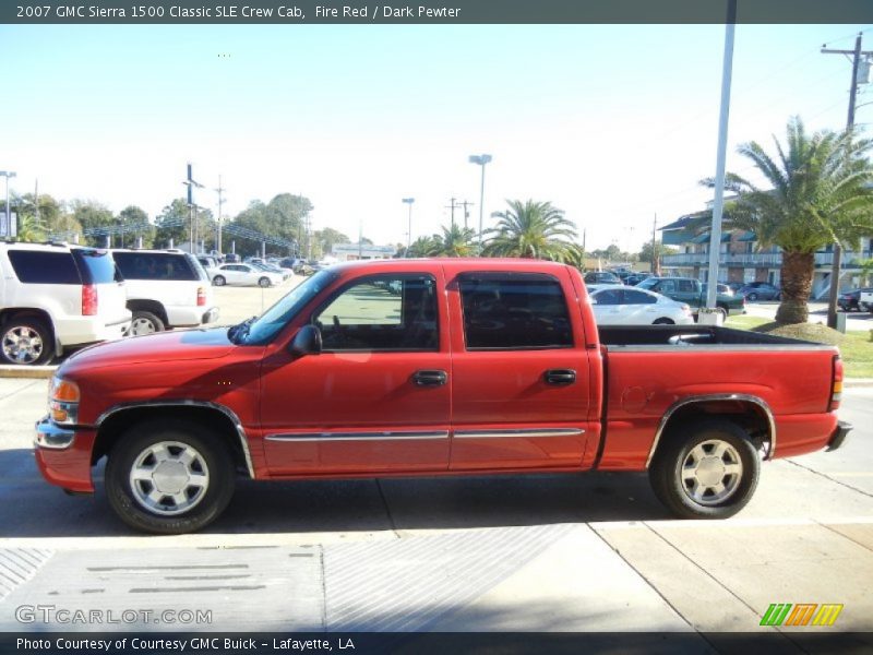 Fire Red / Dark Pewter 2007 GMC Sierra 1500 Classic SLE Crew Cab