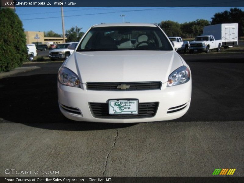 White / Gray 2007 Chevrolet Impala LS