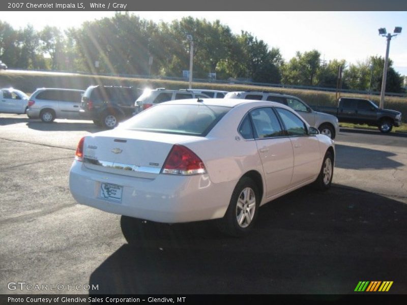 White / Gray 2007 Chevrolet Impala LS